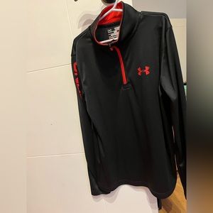 Under armour youth med 1/4 heat gear zip up